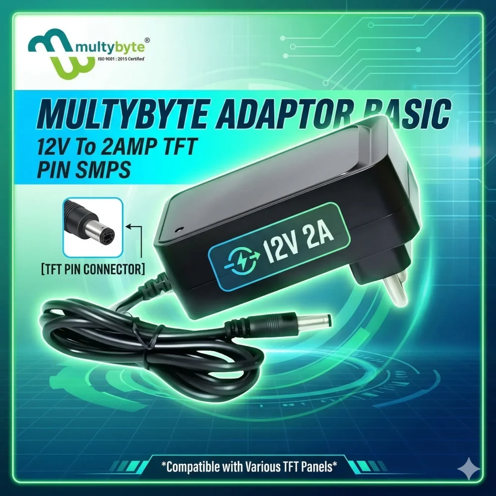 Multybyte Power Adapter 12v/2a TFT Pin view 5